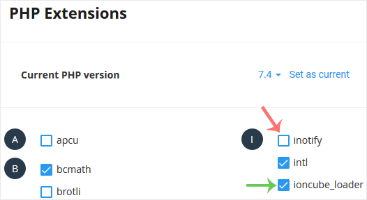 CL enable disabled extension