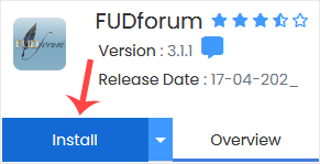 FUDforum install button