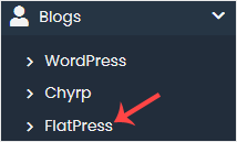 FlatPress softaculous