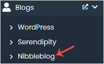 Nibbleblog softaculous