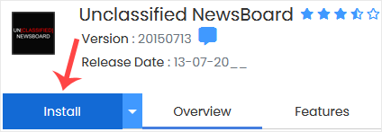 UnclassifiedNewsBoard install button