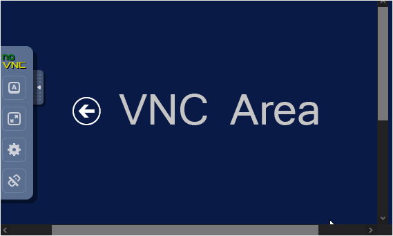 Virtualizor HTML5 VNC Area