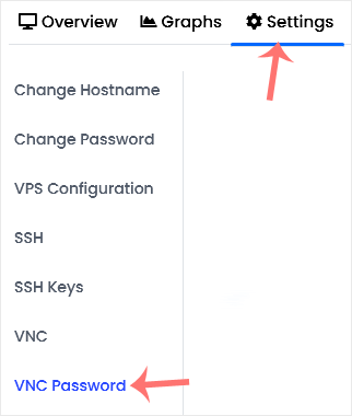 Virtualizor VNC password option