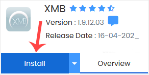 XMB install button