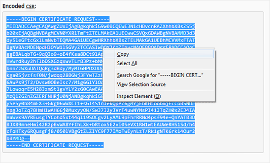 Csr code copy