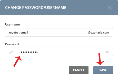 Da emailacct passfrm