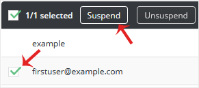 Da ftpuser suspend