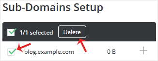 Da subdomain remove option