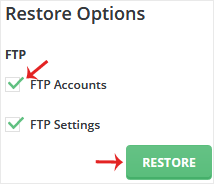 Directadmin restore chk