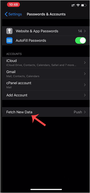 Fetch apple email