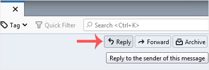 Reply to email