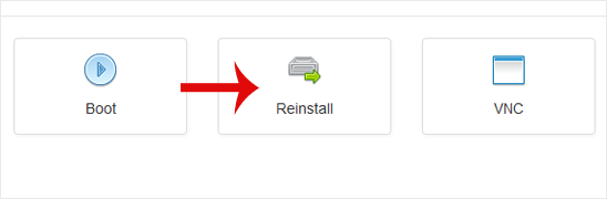 Solusvm reinstall automatically button
