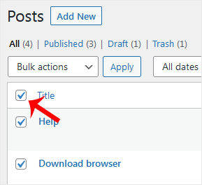Wp removing multiple post